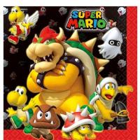 SERVIETTES SUPER MARIO 33X33CM x20