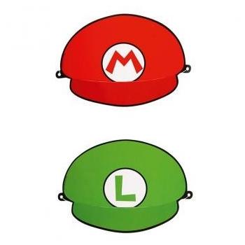 CHAPEAUX CARTON MARIO/LUIGI X8