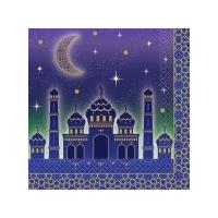 SERVIETTES ORIENT 33X33CM x16