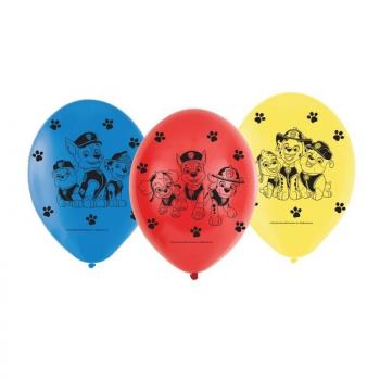 BALLONS LATEX PAT PATROUILLE 9" 23CM X6