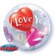 BUBBLE I LOVE YOU COEUR 22" 56CM