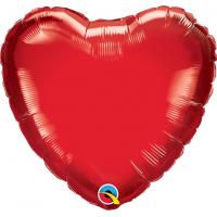 BALLON ALU COEUR ROUGE 14" 36cm