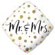 BALLON ALU MR & MRS POIS OR 18"45CM