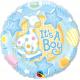 BALLON ALU ROND BOY GIRAFE 18" 46cm