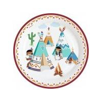 ASSIETTES INDIEN 23CM X8