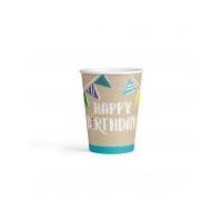 GOBELETS BIRTHDAY 250ML X8