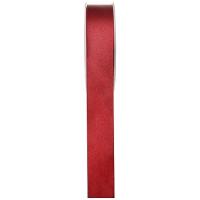 SATIN DOUBLE FACE 25MM X25M BORDEAUX