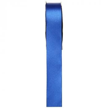 SATIN DOUBLE FACE 25MM X25M BLEU