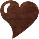 SET DE TABLE COEUR MARRON X50