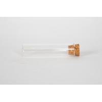 TUBE EN VERRE 10CM X 12 BOUCHON EN LIEGE