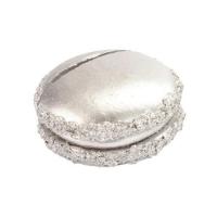 MACARON MARQUE PLACE ARGENT X2 5CM