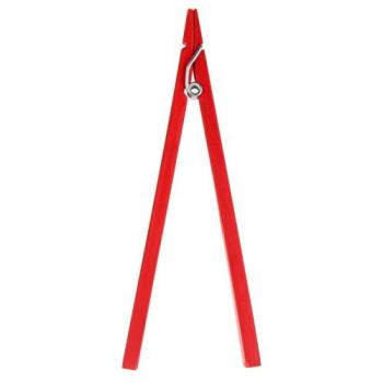 PINCE EN BOIS LONGUE X4 15CM ROUGE