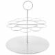 SUPPORT TUBE ROND BLANC Ø 14 x 14 cm