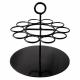 SUPPORT TUBE ROND NOIR Ø 14 x 14 cm