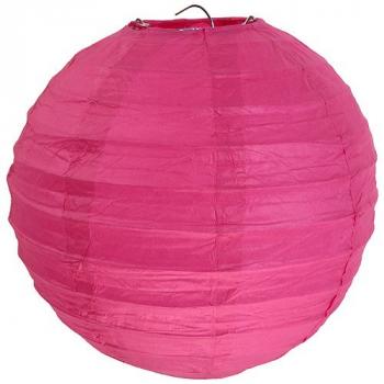 LANTERNE 20CM X2 FUCHSIA