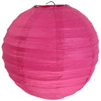 LANTERNE 30CM X2 FUCHSIA