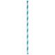 PAILLE RAYURES TURQUOISE X20