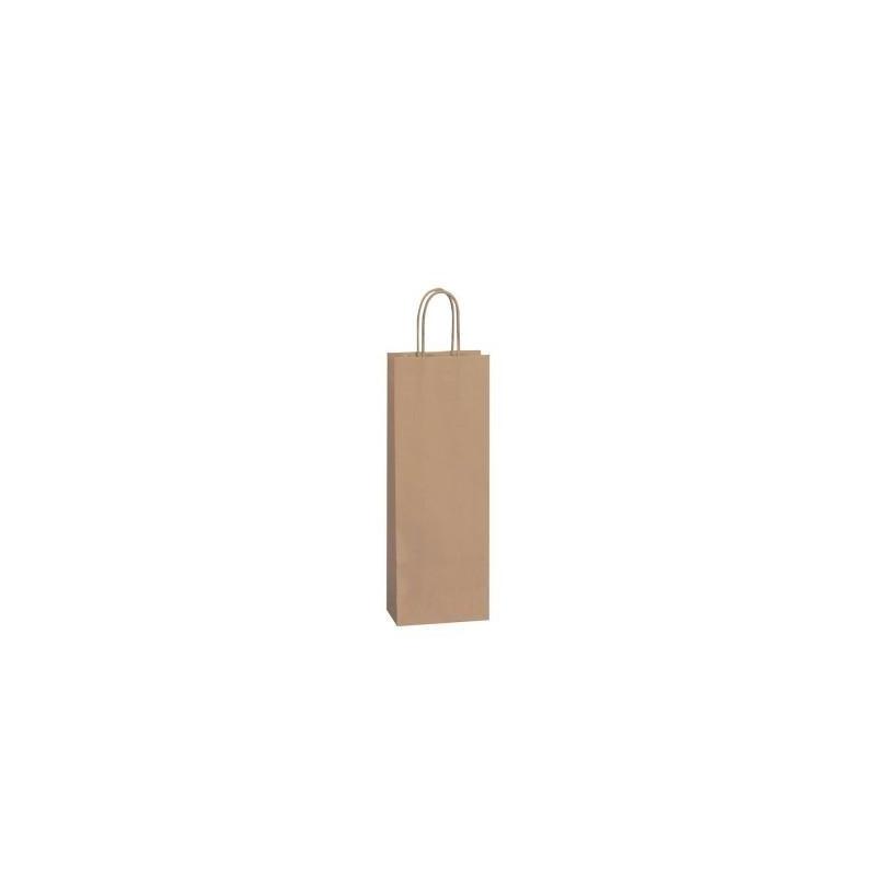 Sacs à Bouteille En Papier Kraft – Lot De 20, Poignées Corde, Couleur Noir | Pour Cadeaux Vin, Noël, Anniversaire, Fêtes