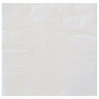 SERVIETTE OUATE 2 PLIS BLANC 38x38 CM X100