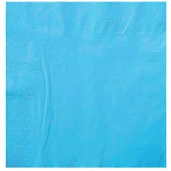 SERVIETTE OUATE 2 PLIS TURQUOISE X100