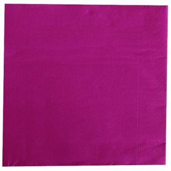 SERVIETTE VOIE SECHE 40X40 CM FUSHIA