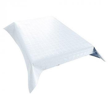 NAPPE PAPIER DAMASSE BLANC 1.20X10 M