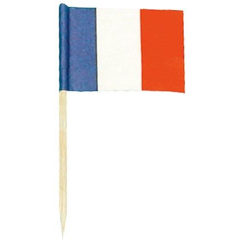 Petit drapeau France bois 4x3/6,5cm - par 144 - RETIF
