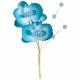 ORCHIDEE DOUBLE 12CM TURQUOISE