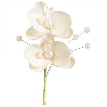 ORCHIDEE DOUBLE 12CM IVOIRE