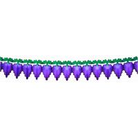 GUIRLANDE RAISIN PAPIER MAUVE 4 M