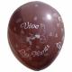 8 BALLONS MARIAGE  CHOCOLAT