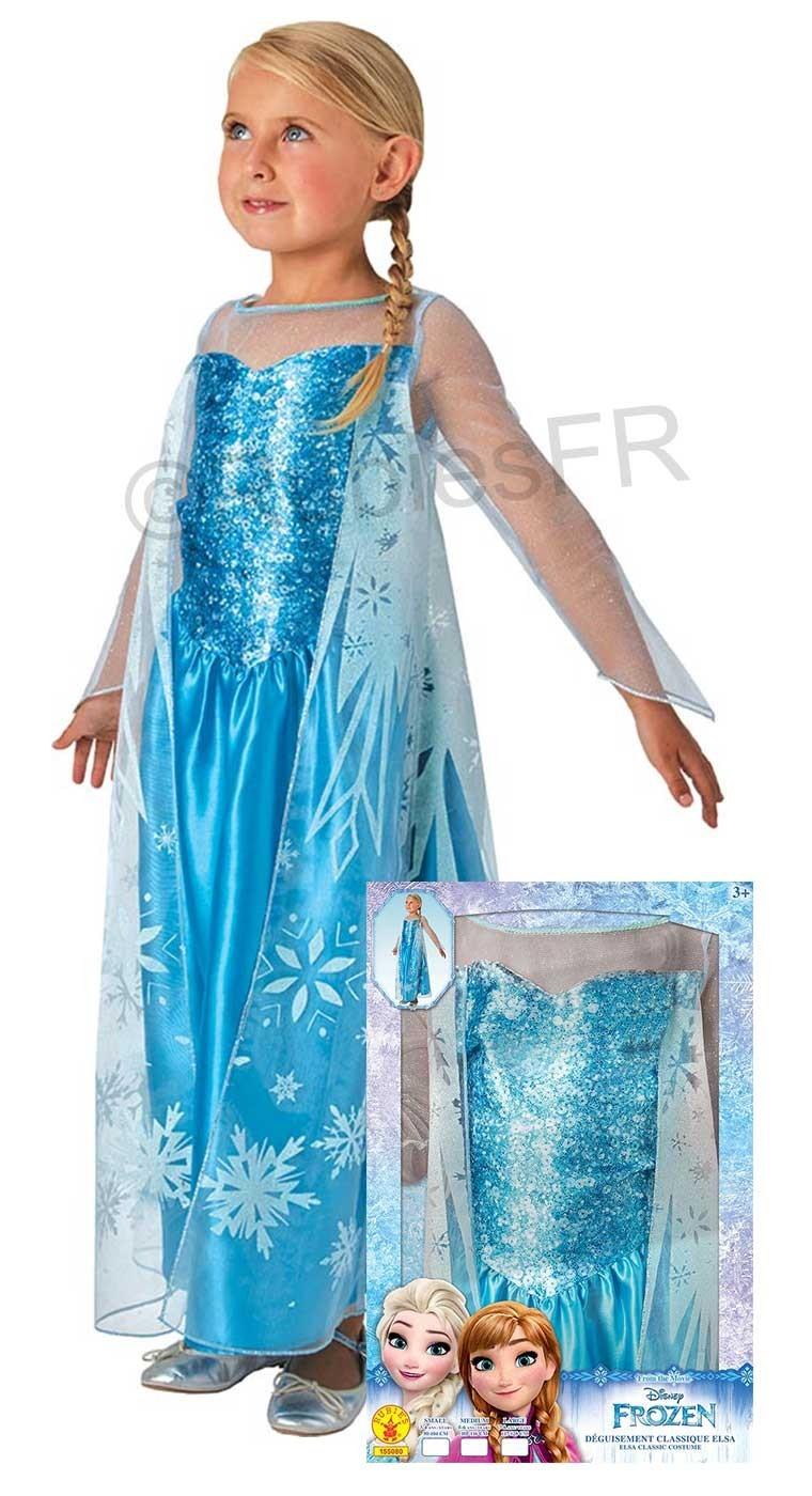 Costume reine des neiges elsa 5/6 ans