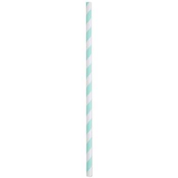 PAILLE RAYURES VERT X20