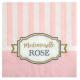 SERVIETTE MADEMOISELLE ROSE X20