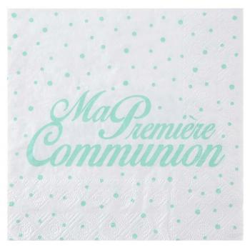 SERVIETTE COMMUNION VERT X20