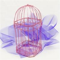 CAGE METAL FUSHIA H30CM L15CM