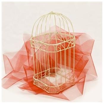 CAGE METAL IVOIRE H30CM L15CM