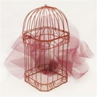 CAGE METAL ROUGE H30CM L15CM