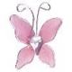 PAPILLON X10 ROSE BORDE FIL ALU