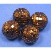 BOULE A FACETTES X4 (3.5cm) MARRON