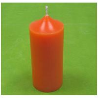 BOUGIE ORANGE H15CM DIAM 6CM