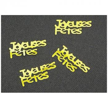 CONFETTIS DE TABLE JOYEUSES FETES OR 20 G