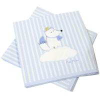 SERVIETTE BABY SHOWER CIEL 33X33CM   X20