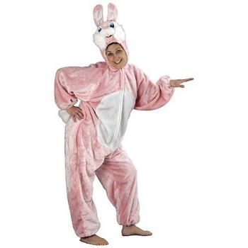 DÉGUISEMENT LAPIN ROSE (Kigurumi pyjama peluche) Taille adulte - 180 cm