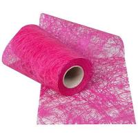 Ruban decoratif romance fushia 10 cm x 10 m