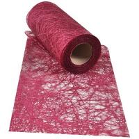 Ruban decoratif romance bordeaux 10 cm x 10 m