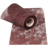 Ruban decoratif romance chocolat 10 cm x 10 m