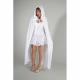 Cape capuche velours blanche 182 cm