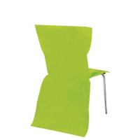 HOUSSE DE CHAISE SANS NOEUD X6 VERT TILLEUL