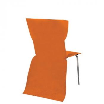 HOUSSE DE CHAISE SANS NOEUD X6 ORANGE